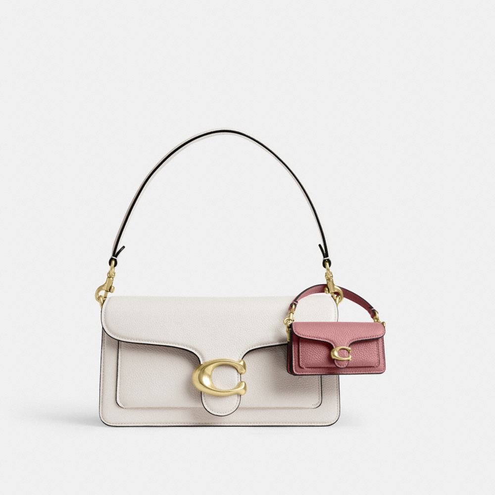 Coach Tabby Bag Charm Brass Peony