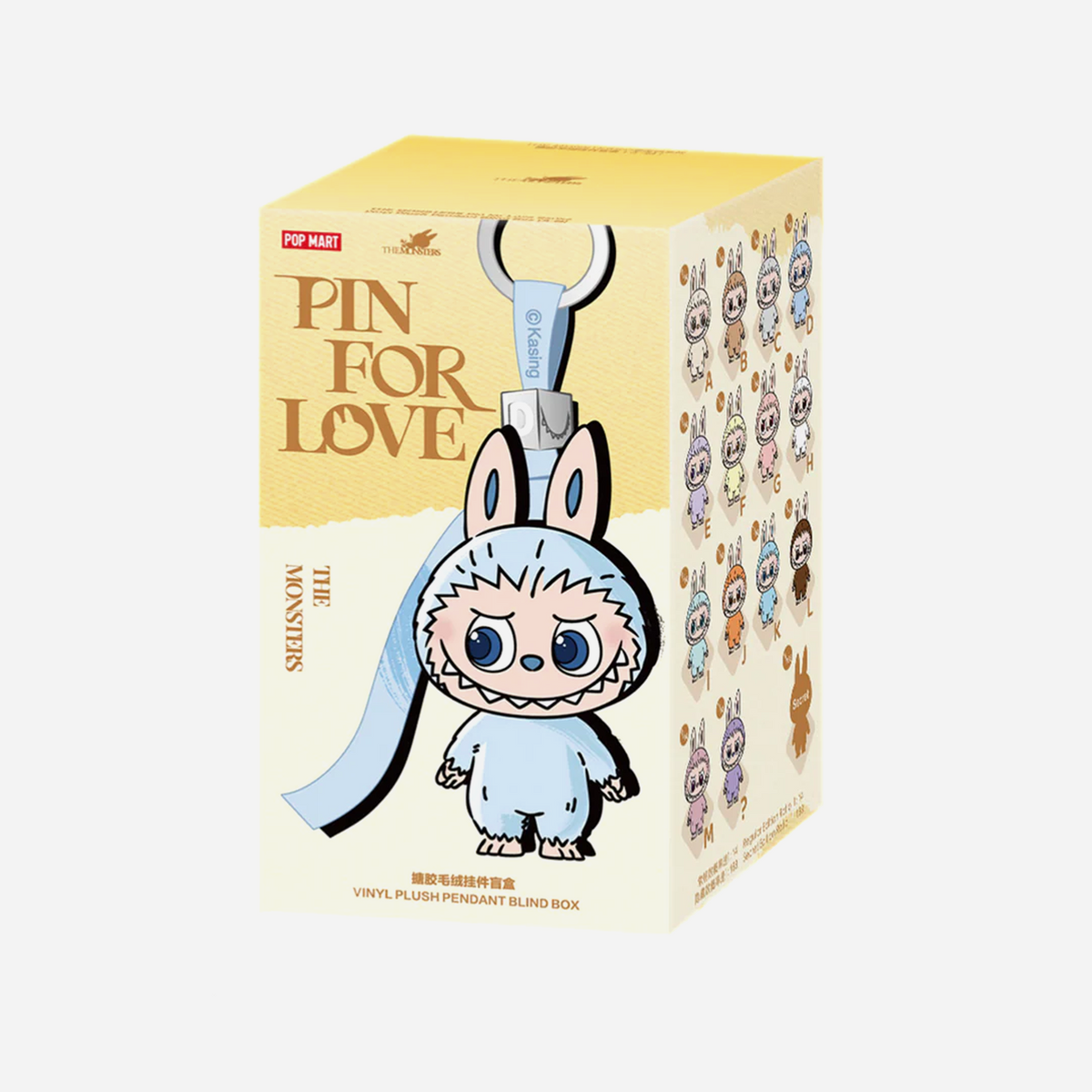 Pop Mart Labubu The Monsters Pin for Love Series Vinyl Plush Pendant (A-M)(PACK OF 1)