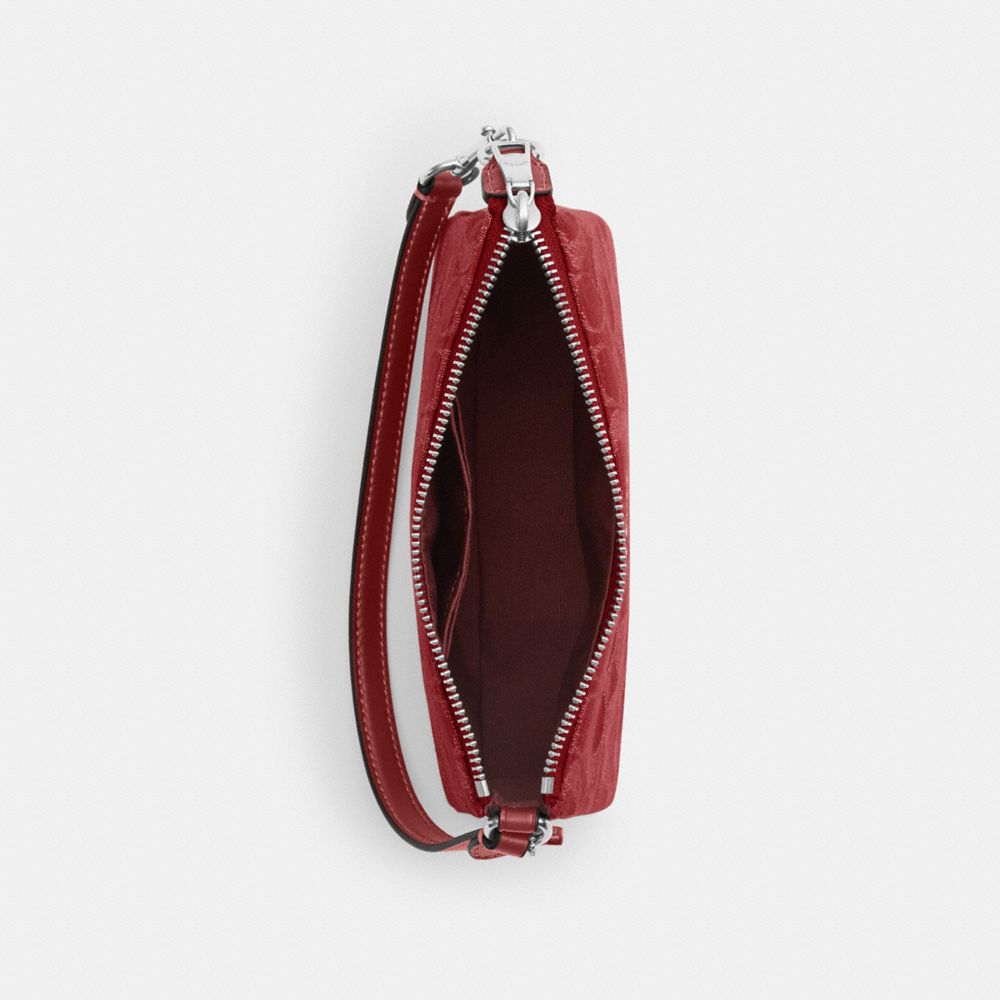 Coach Nolita 19 In Signature Denim Silver True Red