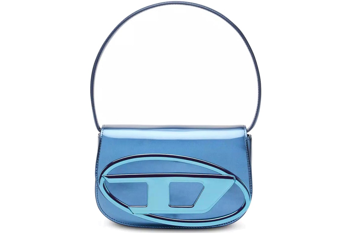 Diesel 1Dr Shoulder Bag Mirrored Leather Blue