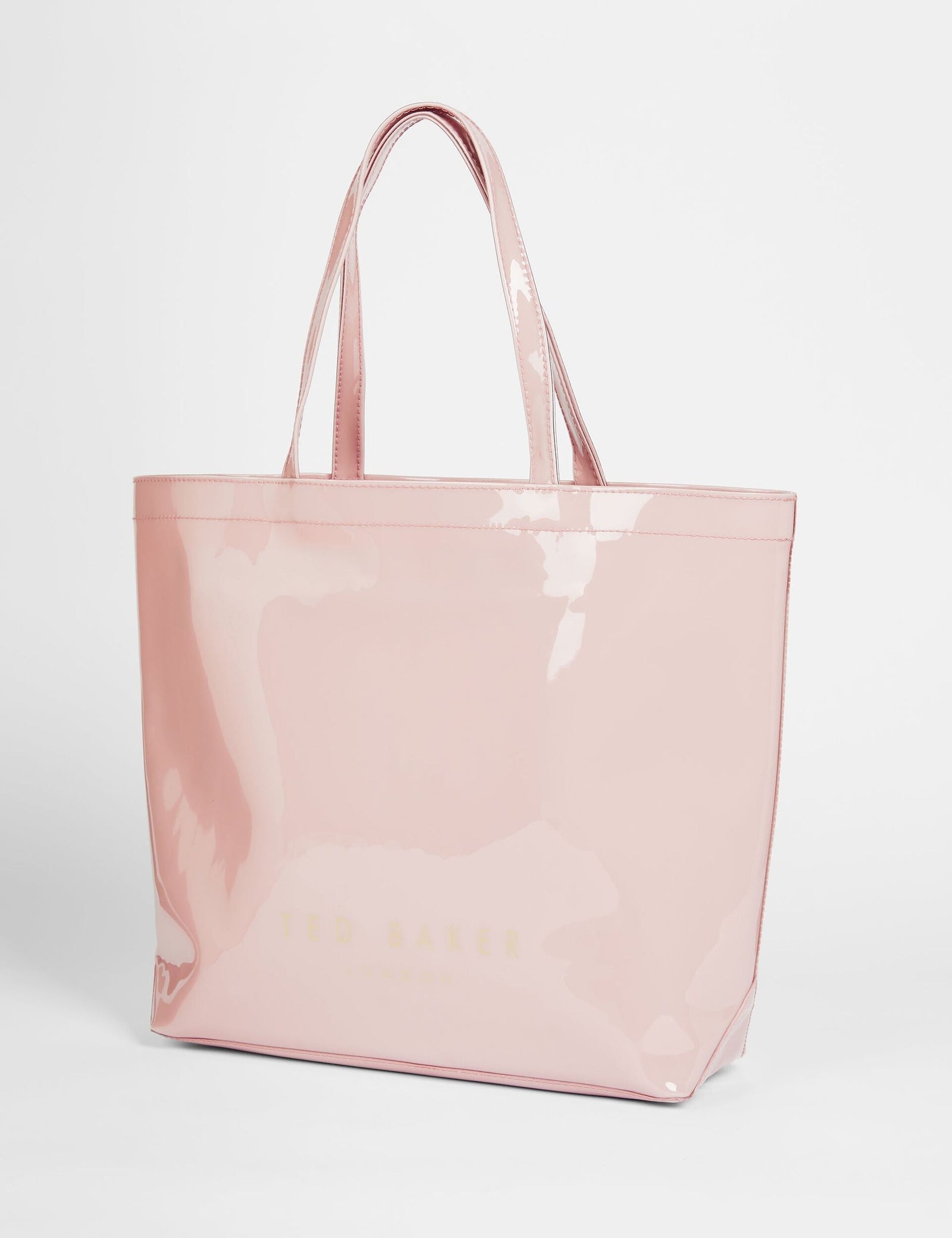 Ted Baker Nicon Pink Knot Bow Vinyl Icon Tote Bag Pale Pink Women's