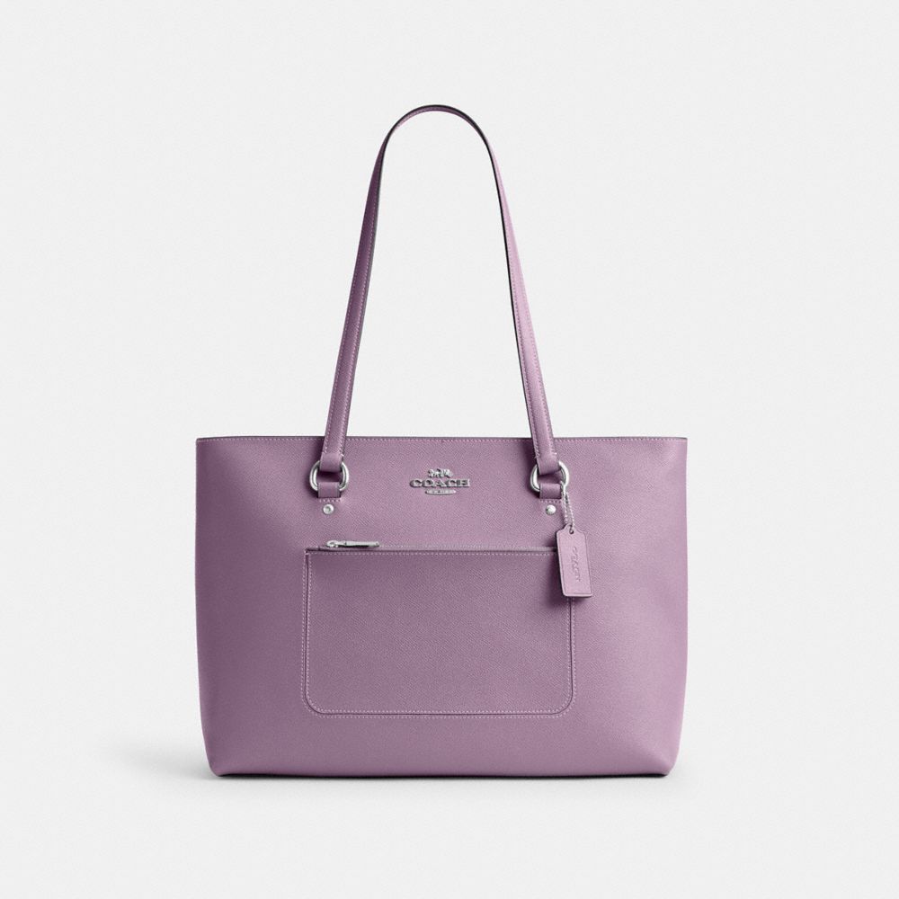 Coach Station Tote Bag Silver Jasmine