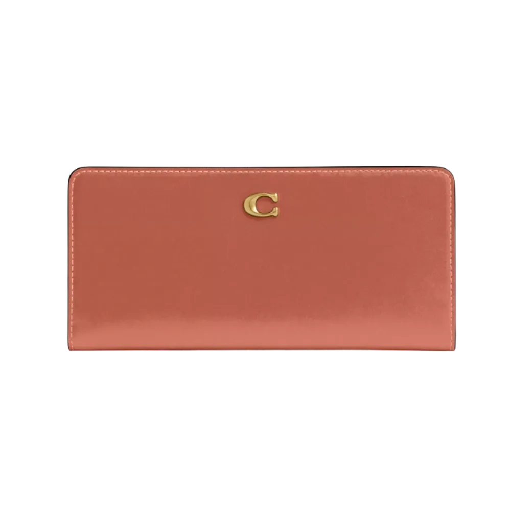 Coach Essential Slim Wallet Dark Peach