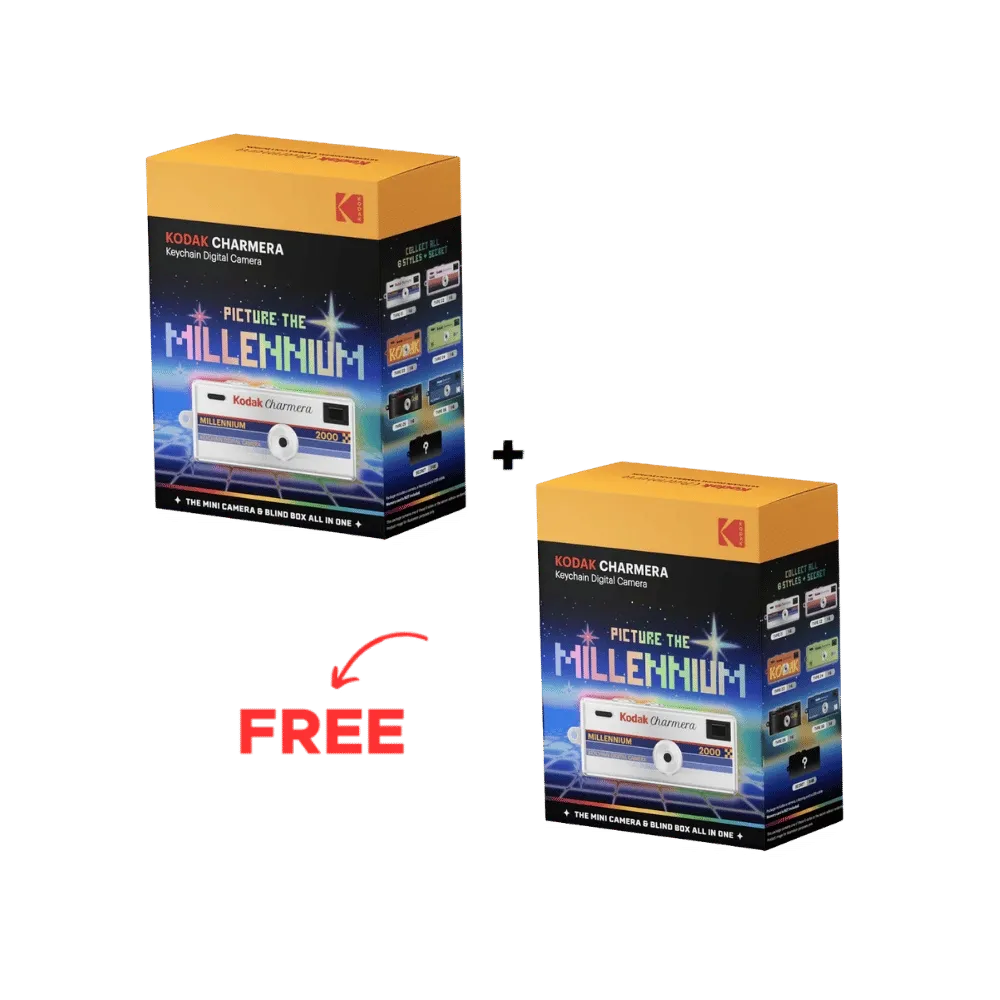 BUY 1 GET 1 FREE - Kodak Charmera Keychain Digital Camera Blind Box Collection - MILLENNIUM