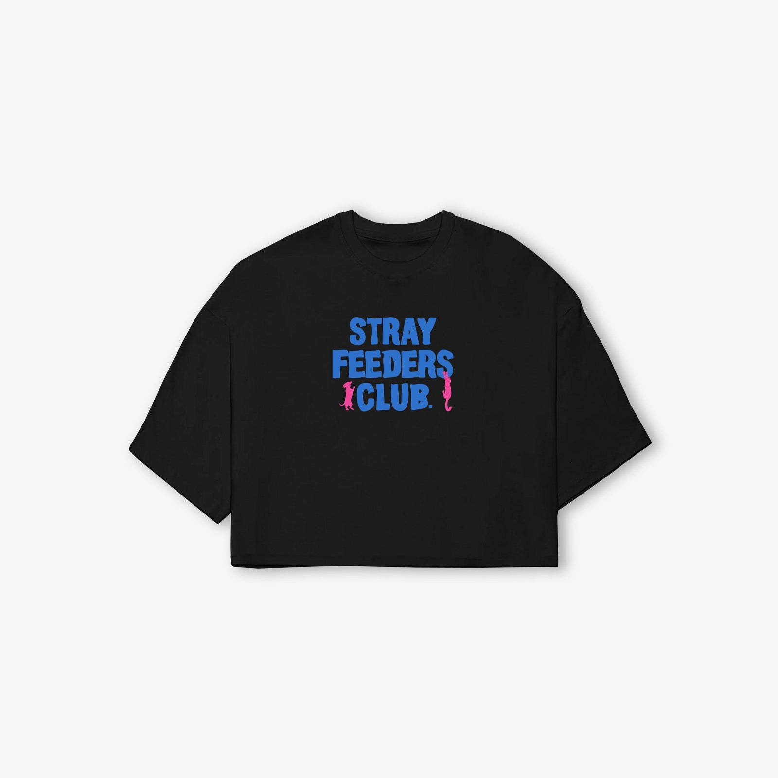 SUPERKICKS STRAY FEEDER'S CLUB T-SHIRT (WOMEN) { BLACK