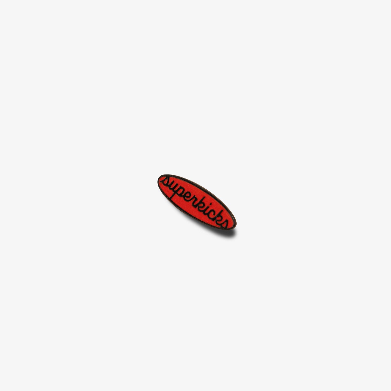 SUPERKICKS PIN BADGE { RED