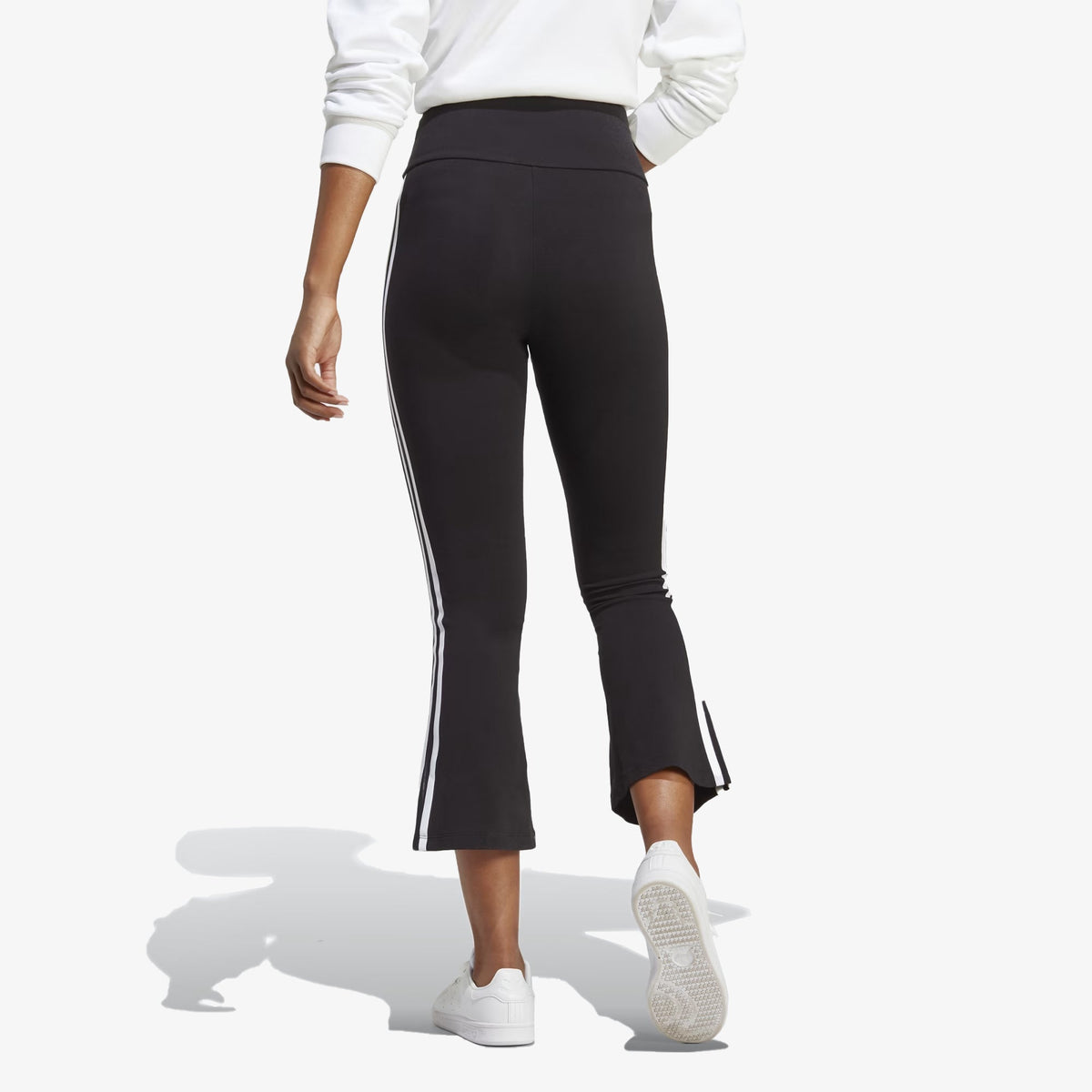 Adidas Originals ADICOLOR CLASSICS 3-STRIPES 7/8 FLARE LEGGINGS { BALCK