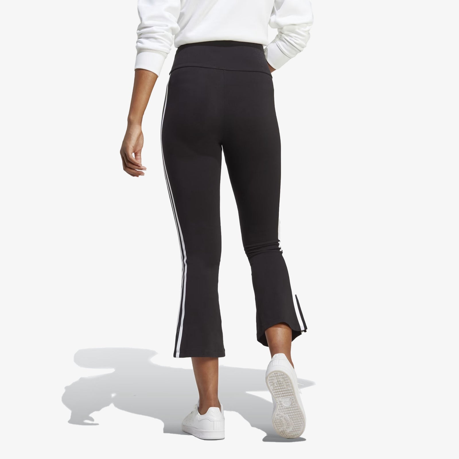 Adidas Originals ADICOLOR CLASSICS 3-STRIPES 7/8 FLARE LEGGINGS { BALCK