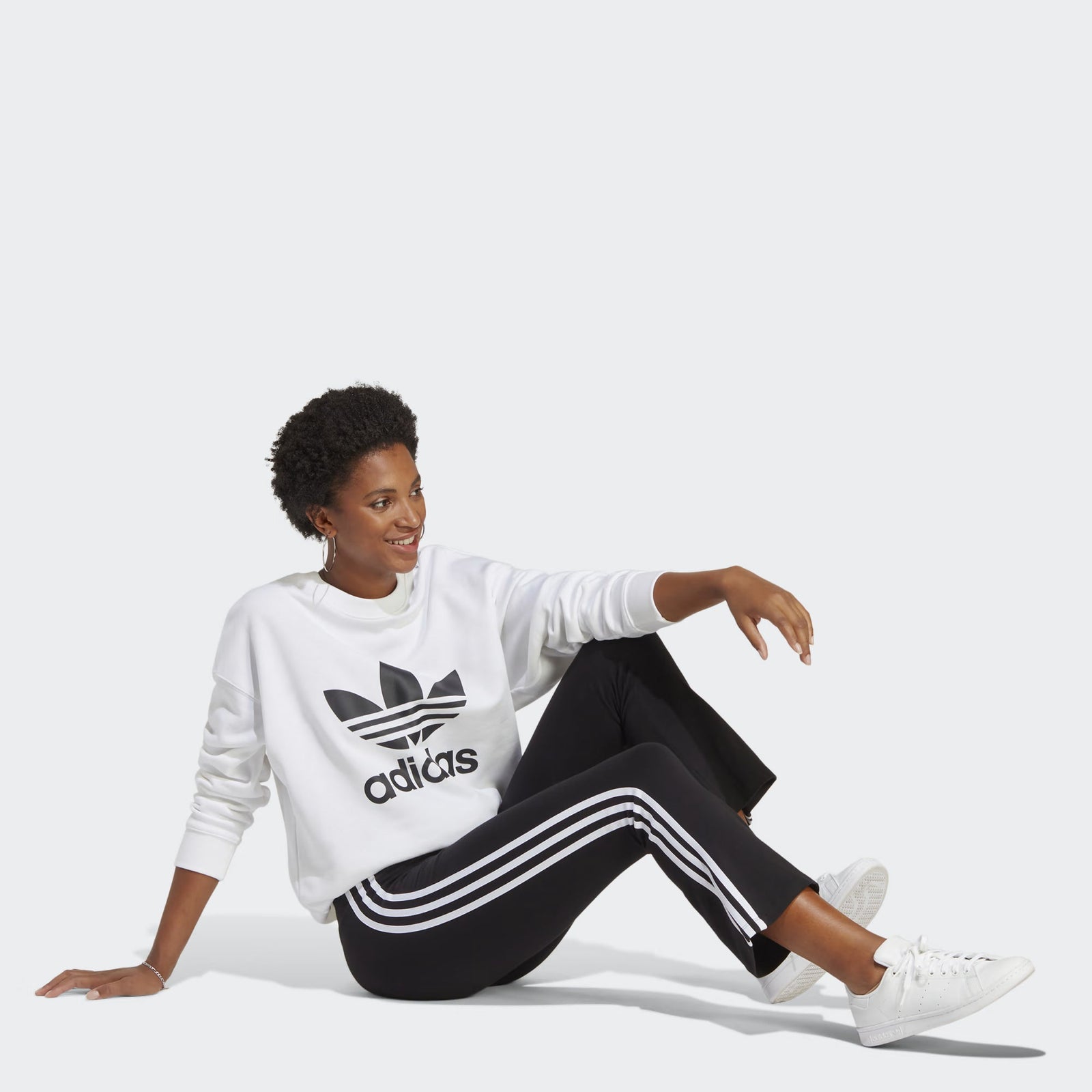Adidas Originals ADICOLOR CLASSICS 3-STRIPES 7/8 FLARE LEGGINGS { BALCK
