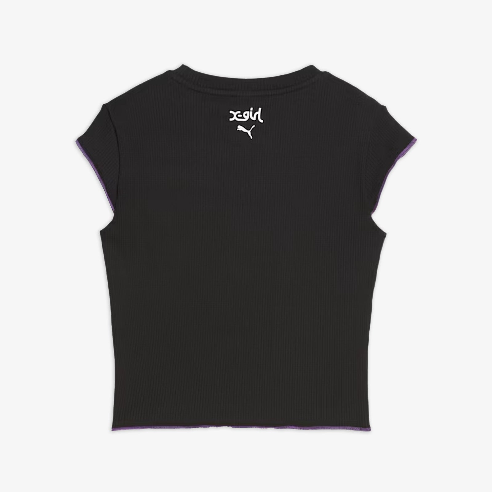 Puma x X-GIRL RIBBED SLIM FIT TEE { BLACK