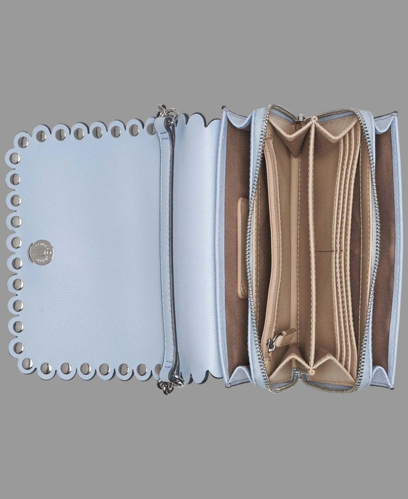 KarlLagerfeld Lourdes crossbody with pearls blue