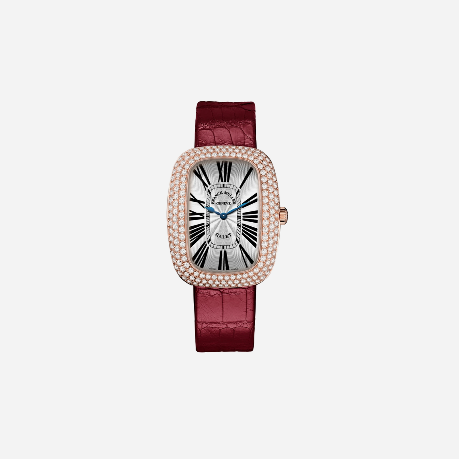 Franck Muller Galet Silver Dial Leather Strap Watch WMNS - 3002 L QZ R D3 (5N)