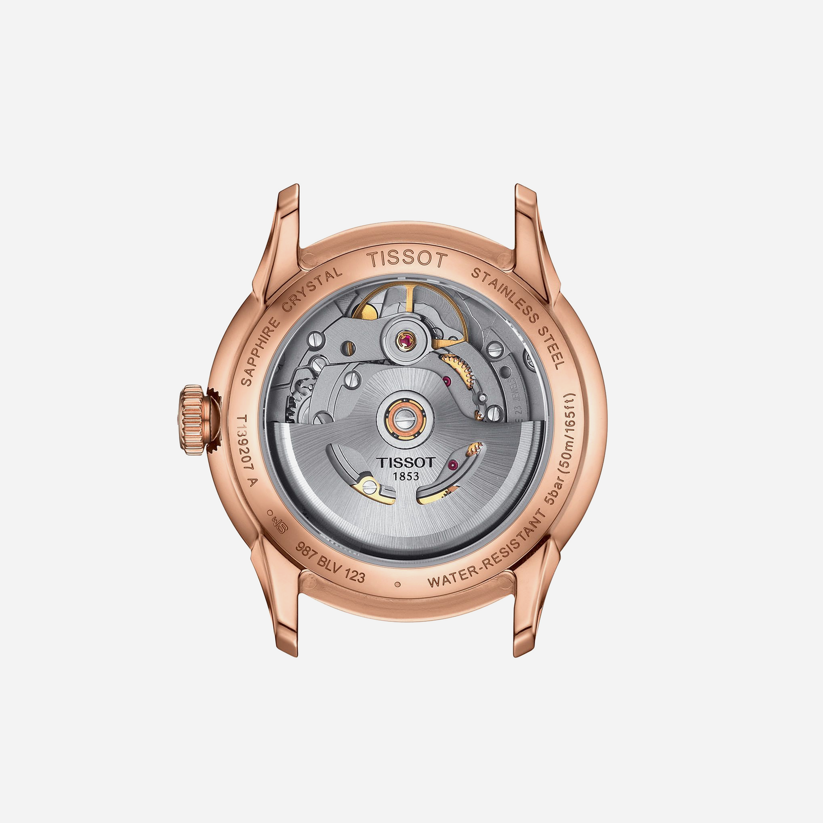 Tissot Chemin Des Tourelles Powermatic 80 34mm Alpha Dial Cream Leather Strap Watch WMNS