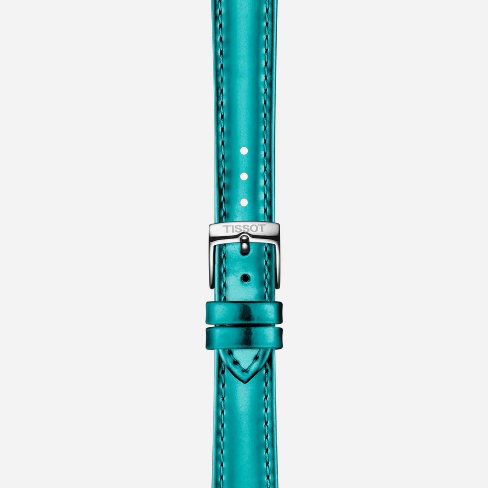 Tissot Everytime Lady Stick / Dot Dial Turquoise Synthetic Strap Watch WMNS