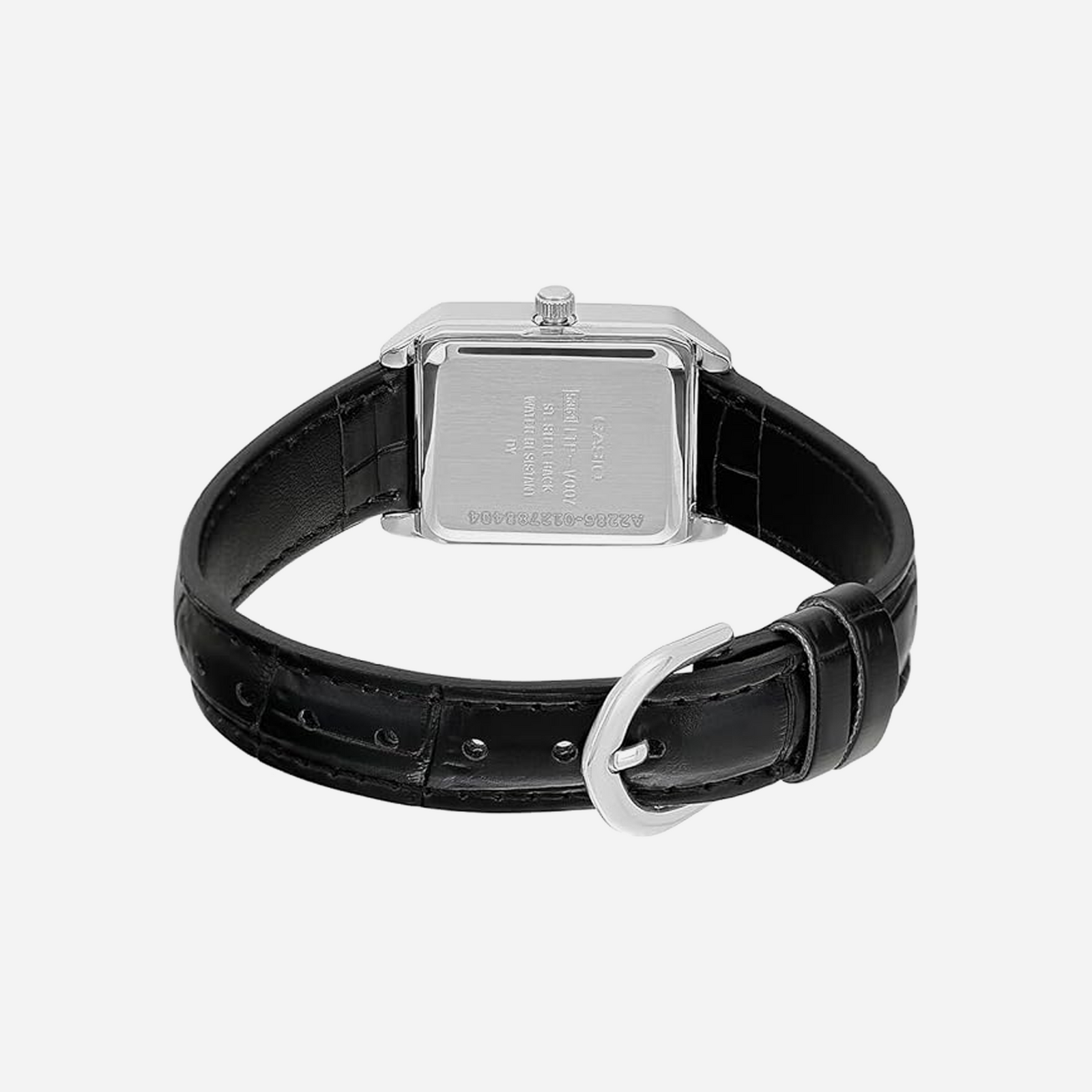 Casio Enticer LTP-V007L-1B Quartz Black Dial Analog Leather Watch WMNS