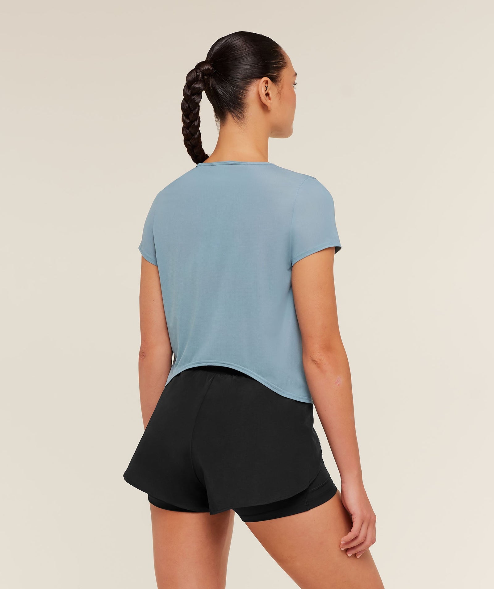 Women's Gymshark Running Short Sleeve T-Shirt Gs Storm Blue