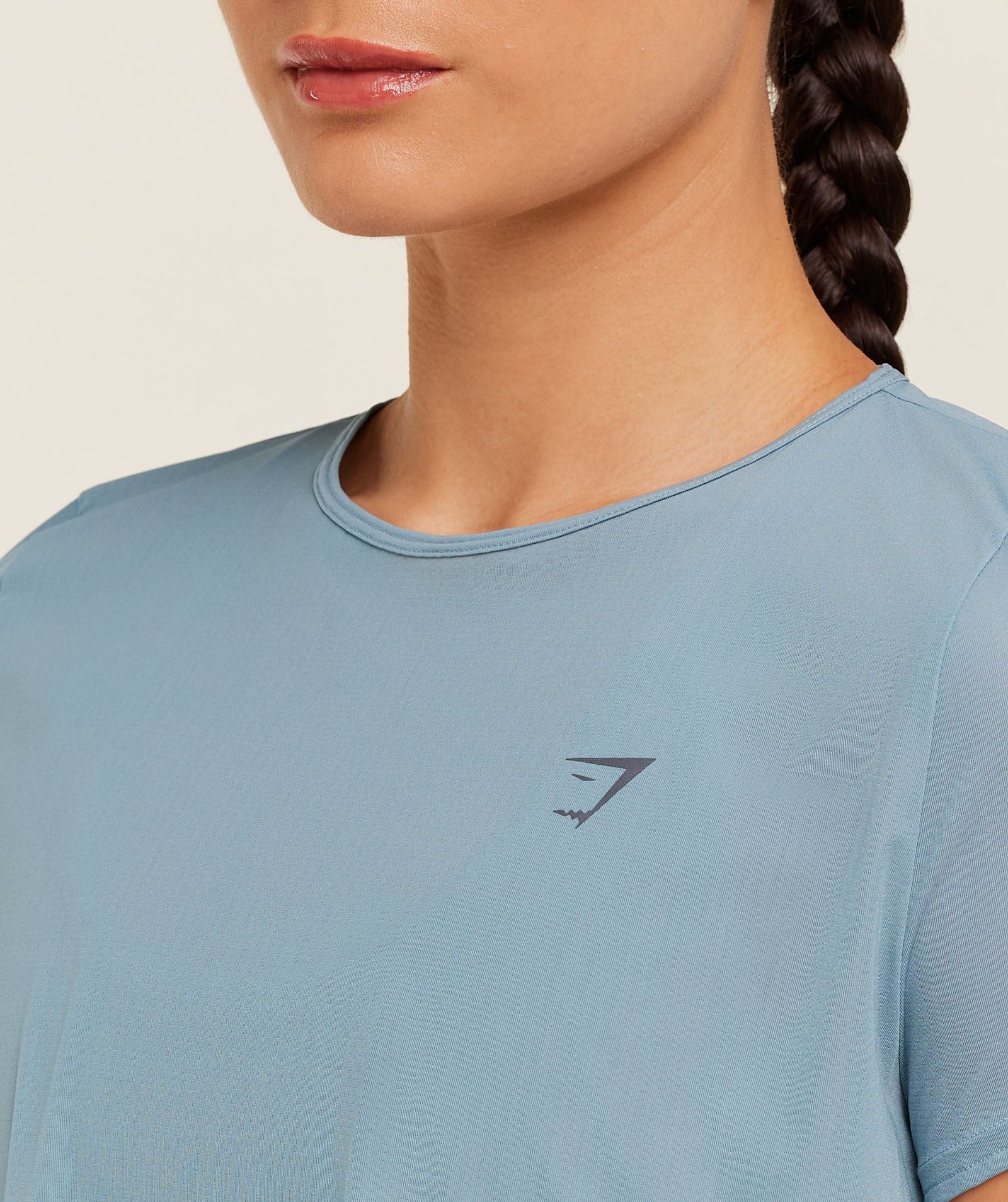 Women's Gymshark Running Short Sleeve T-Shirt Gs Storm Blue