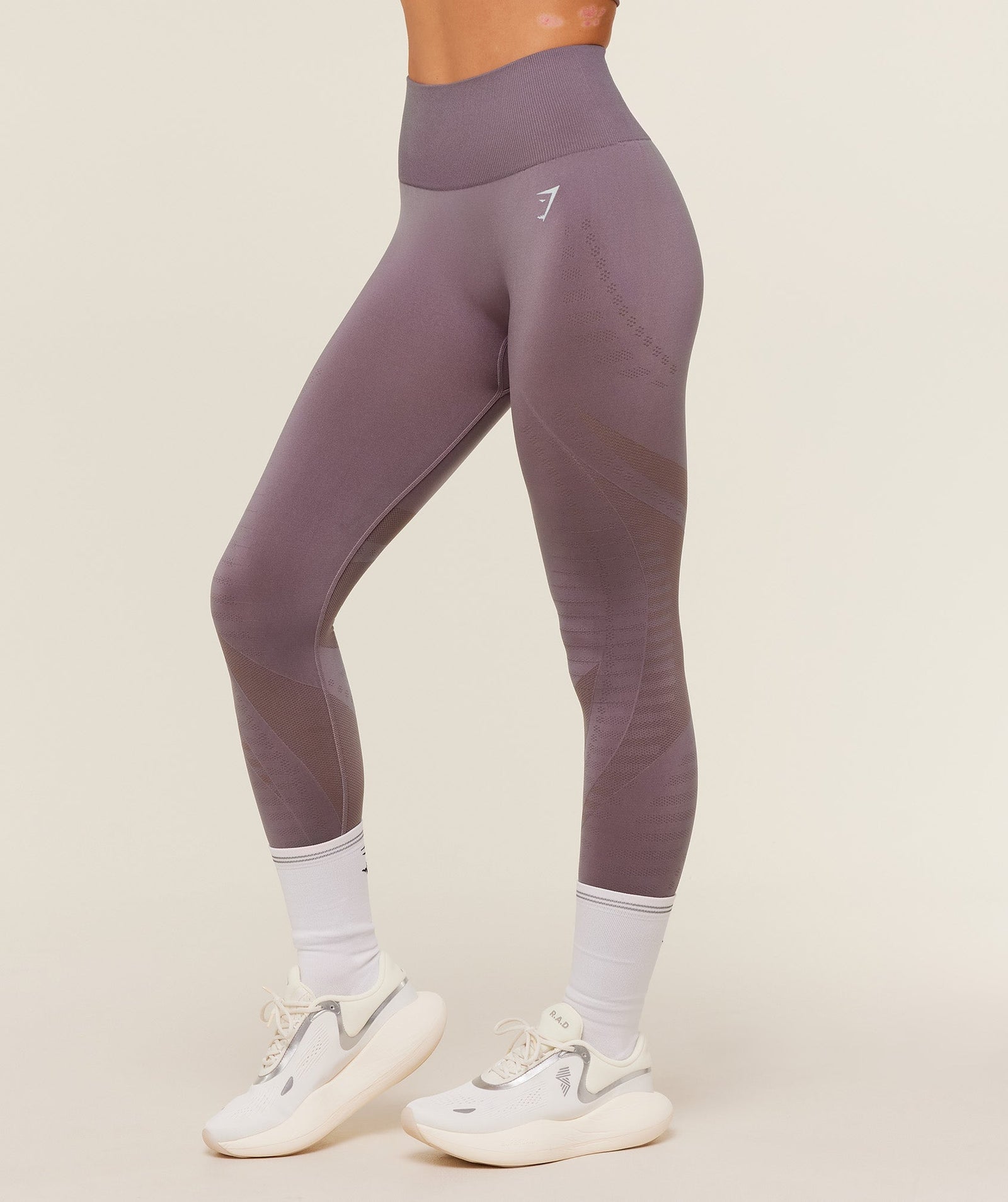 Women's Gymshark Running Seamless Leggings Dusk Purple