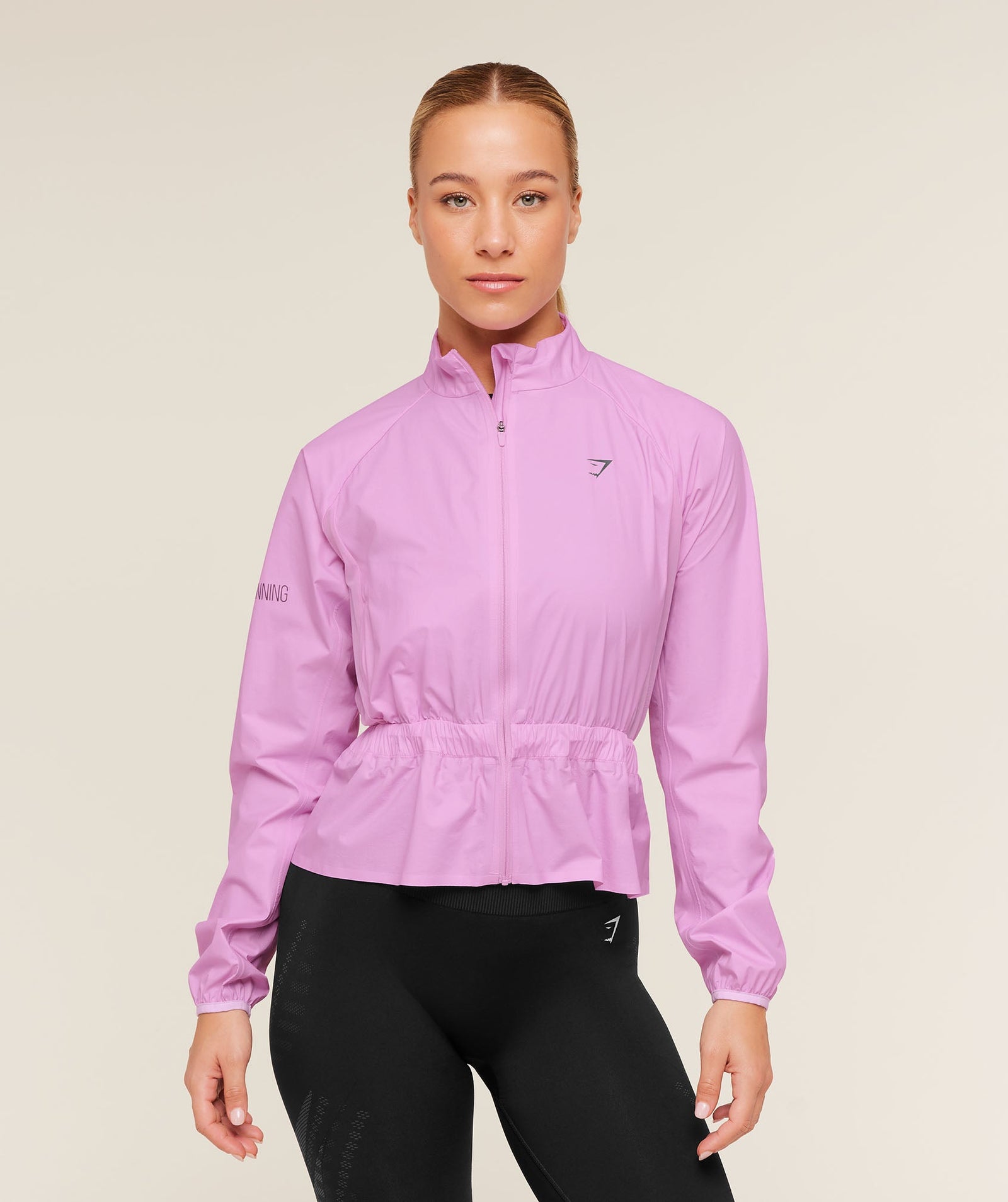 Women's Gymshark Running Elite Windproof Jacket Sour Pink