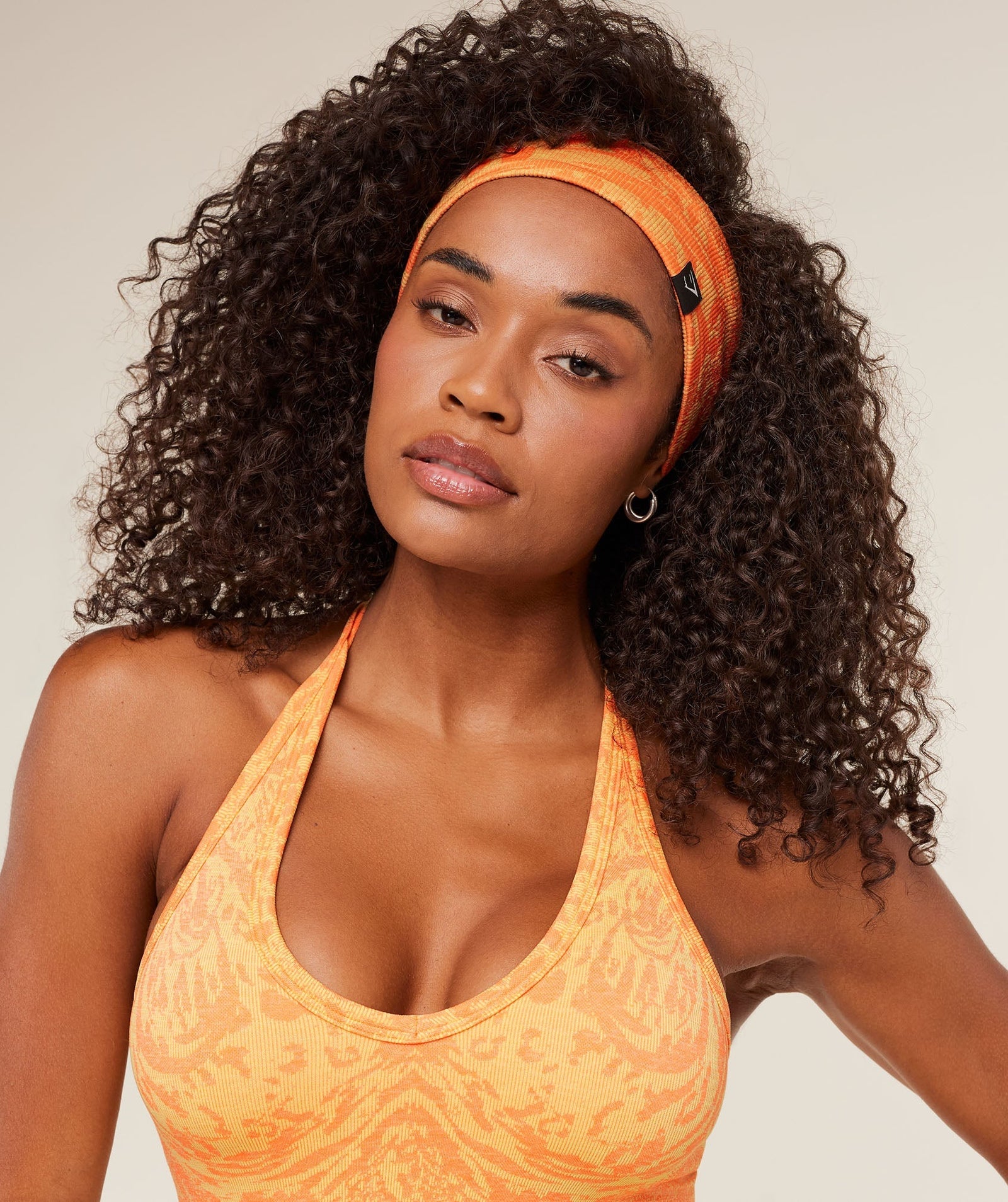 Women's Gymshark Adapt Seamless Headband Gs Dayglow Peach