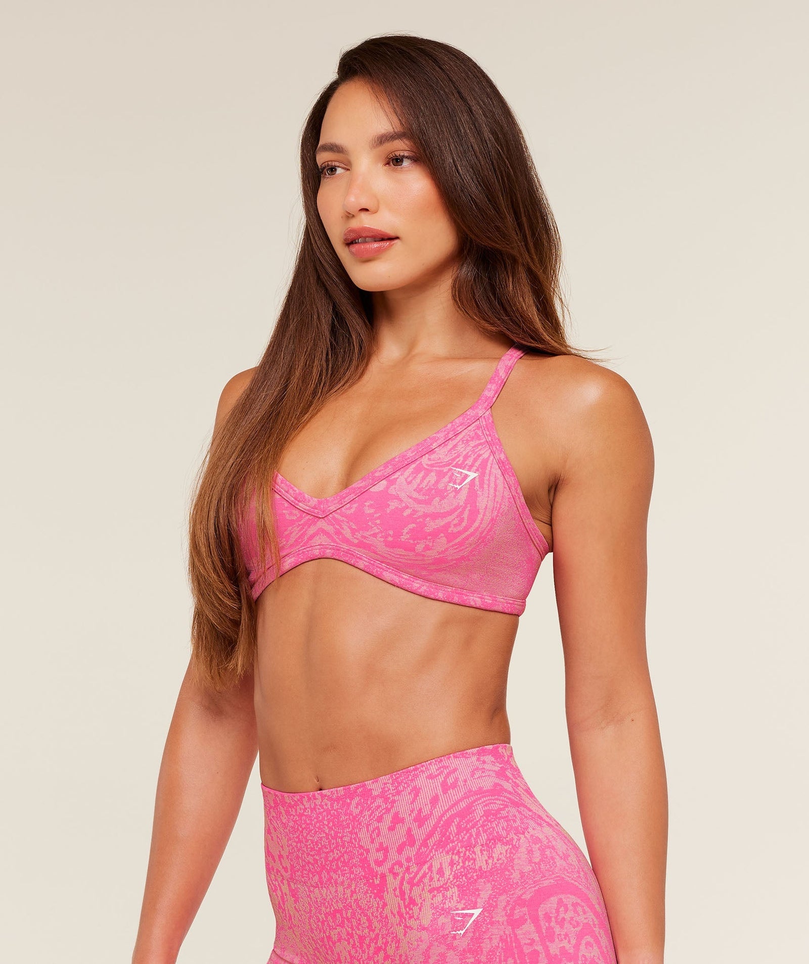 Women's Gymshark Adapt Animal X Whitney Sports Bra Electric Pink