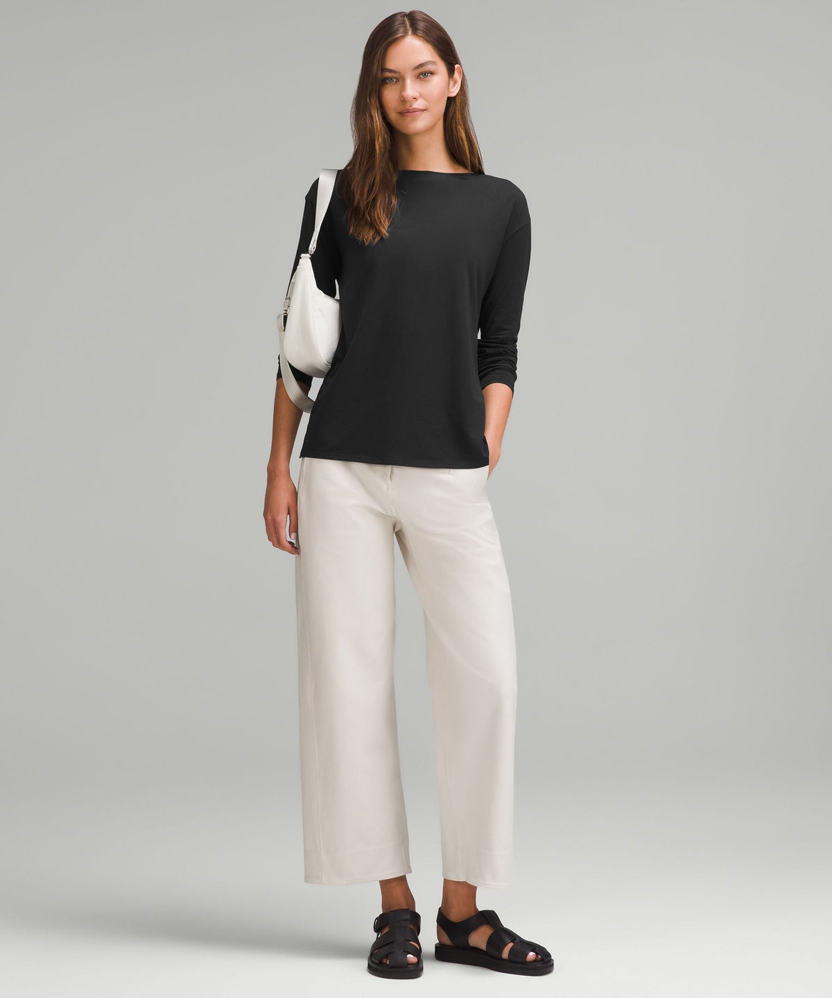 Lululemon Women's Relaxed-Fit Boatneck Long-Sleeve Shirt