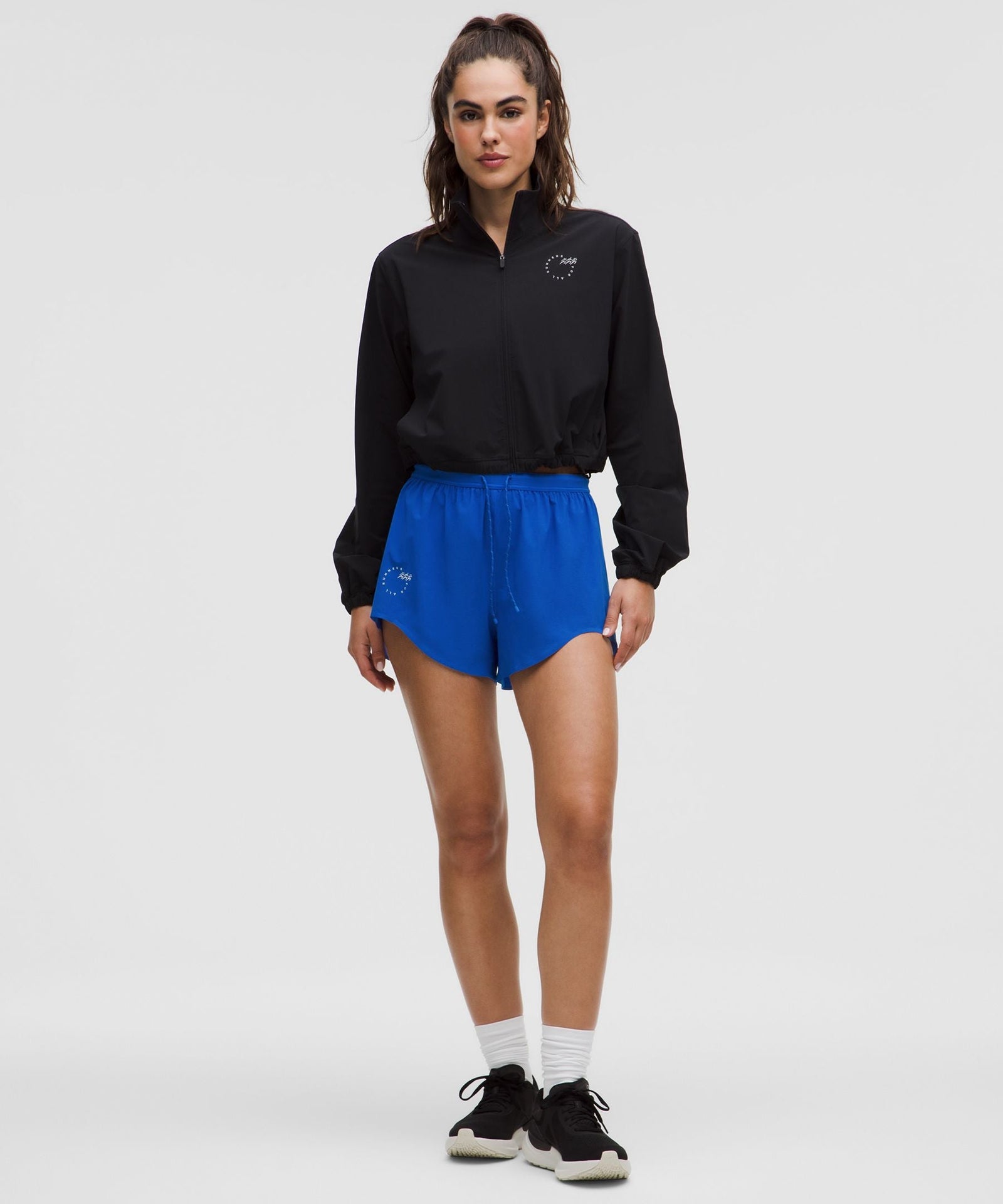 Lululemon Women's Mile Maker Run Crew Graphic Woven High-Rise Short 3"