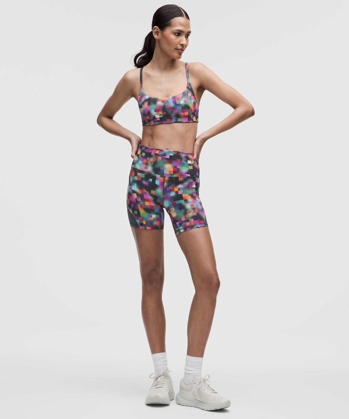 Lululemon Women's Wunder Train Mesh Panel High-Rise Short 6" *Pride
