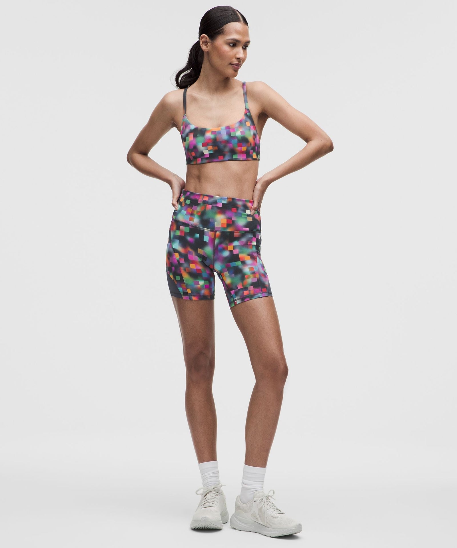 Lululemon Women's Wunder Train Mesh Panel High-Rise Short 6" *Pride