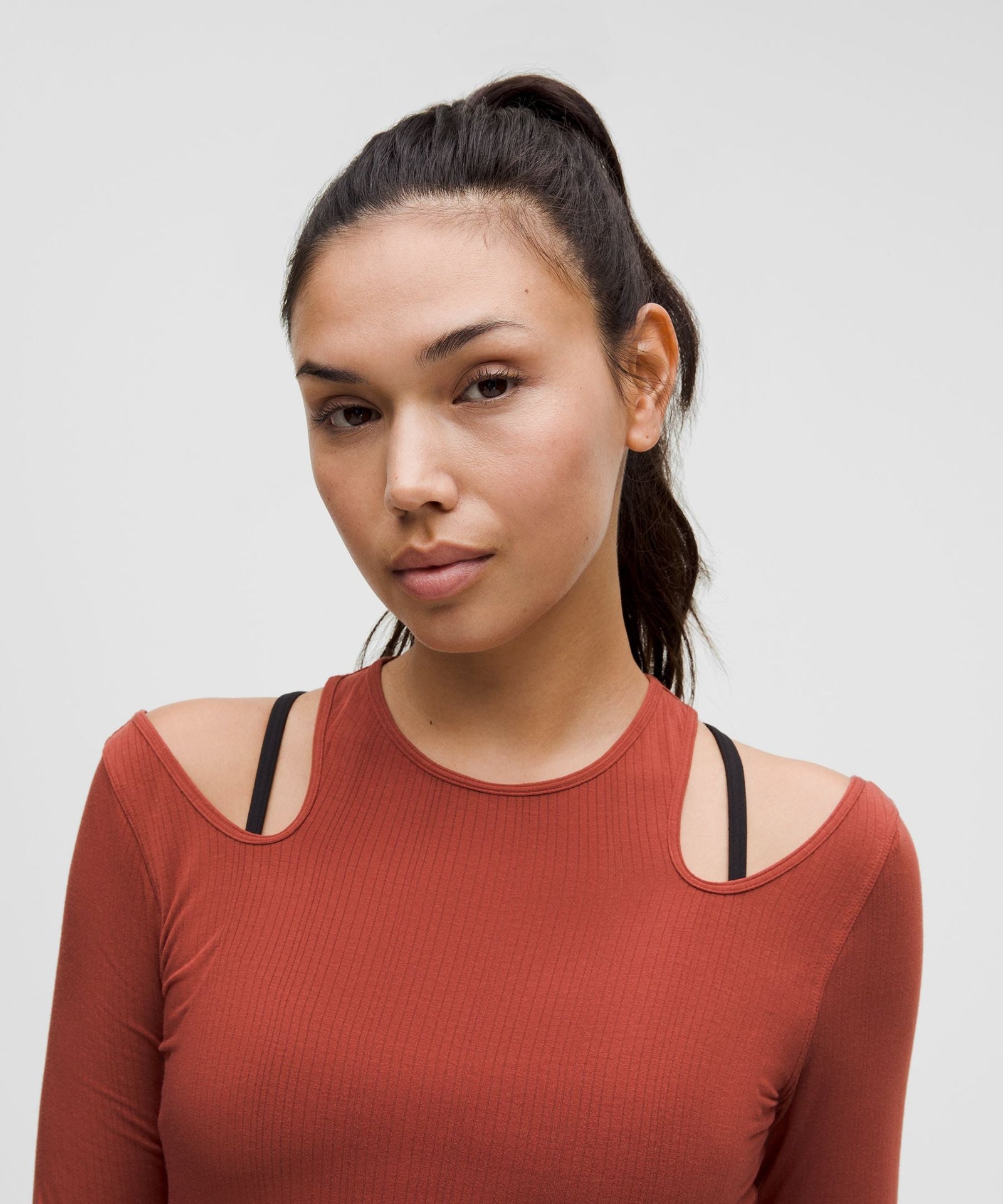 Lululemon Women's Shoulder Cut-Out Yoga Long-Sleeve Shirt