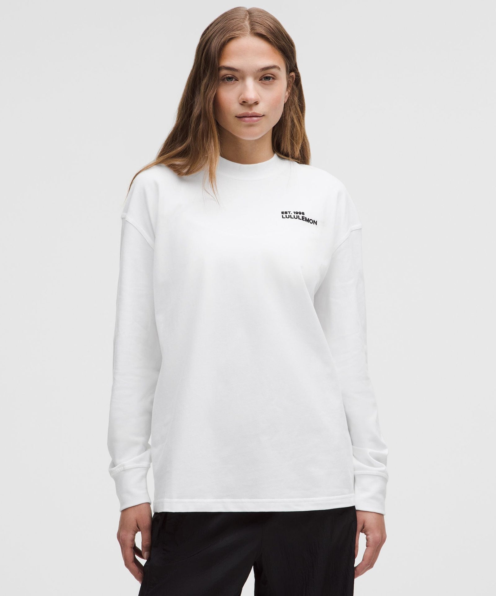 Lululemon Women's Heavyweight Cotton Crewneck Long-Sleeve Shirt