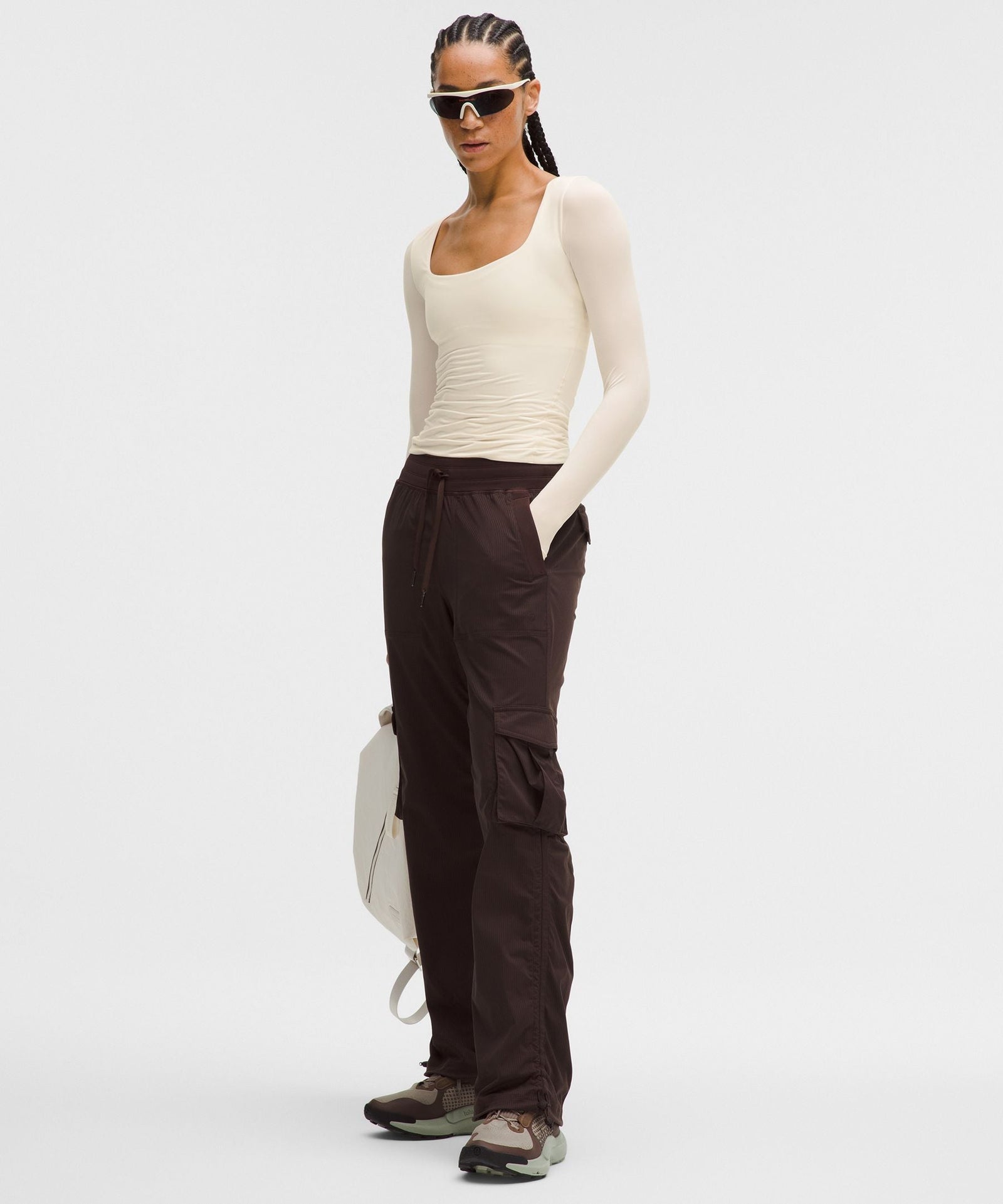 Lululemon Women's Wundermost Ultra-Soft Nulu Square-Neck Long-Sleeve Shirt