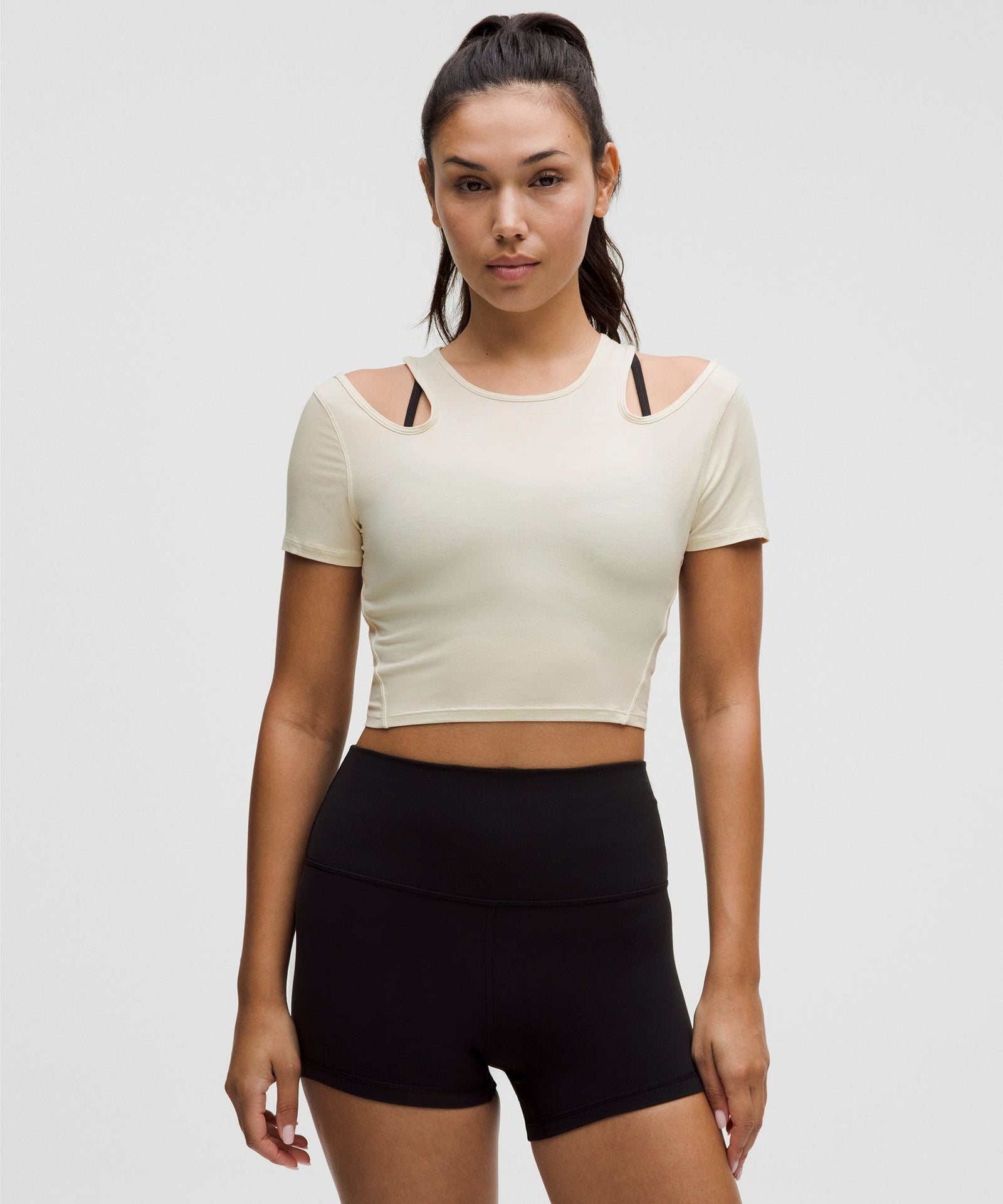 Lululemon Women's Shoulder Cut-Out Yoga T-Shirt