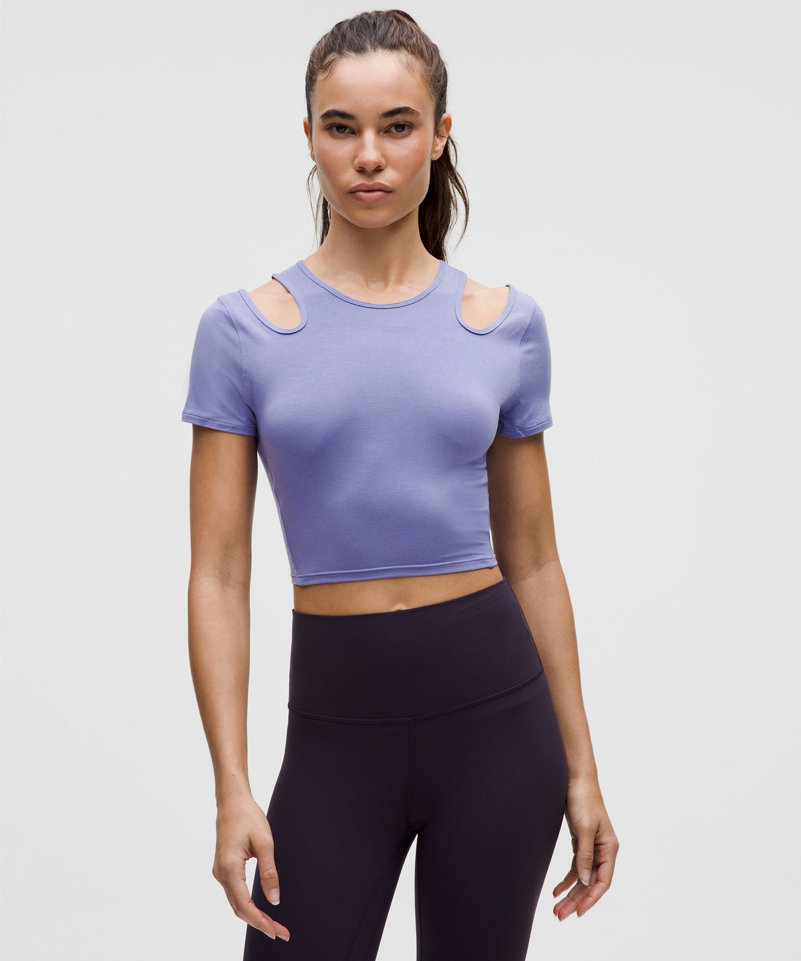 Lululemon Women's Shoulder Cut-Out Yoga T-Shirt