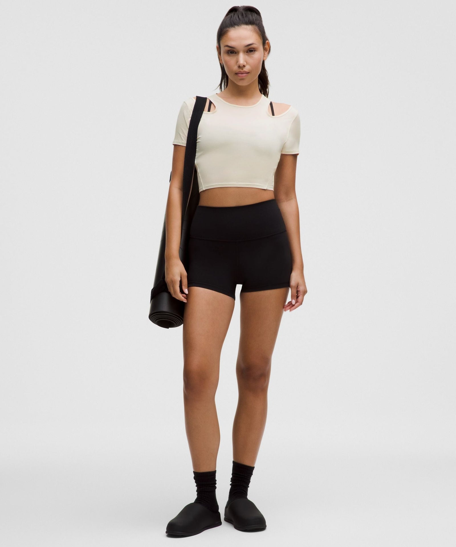 Lululemon Women's Shoulder Cut-Out Yoga T-Shirt
