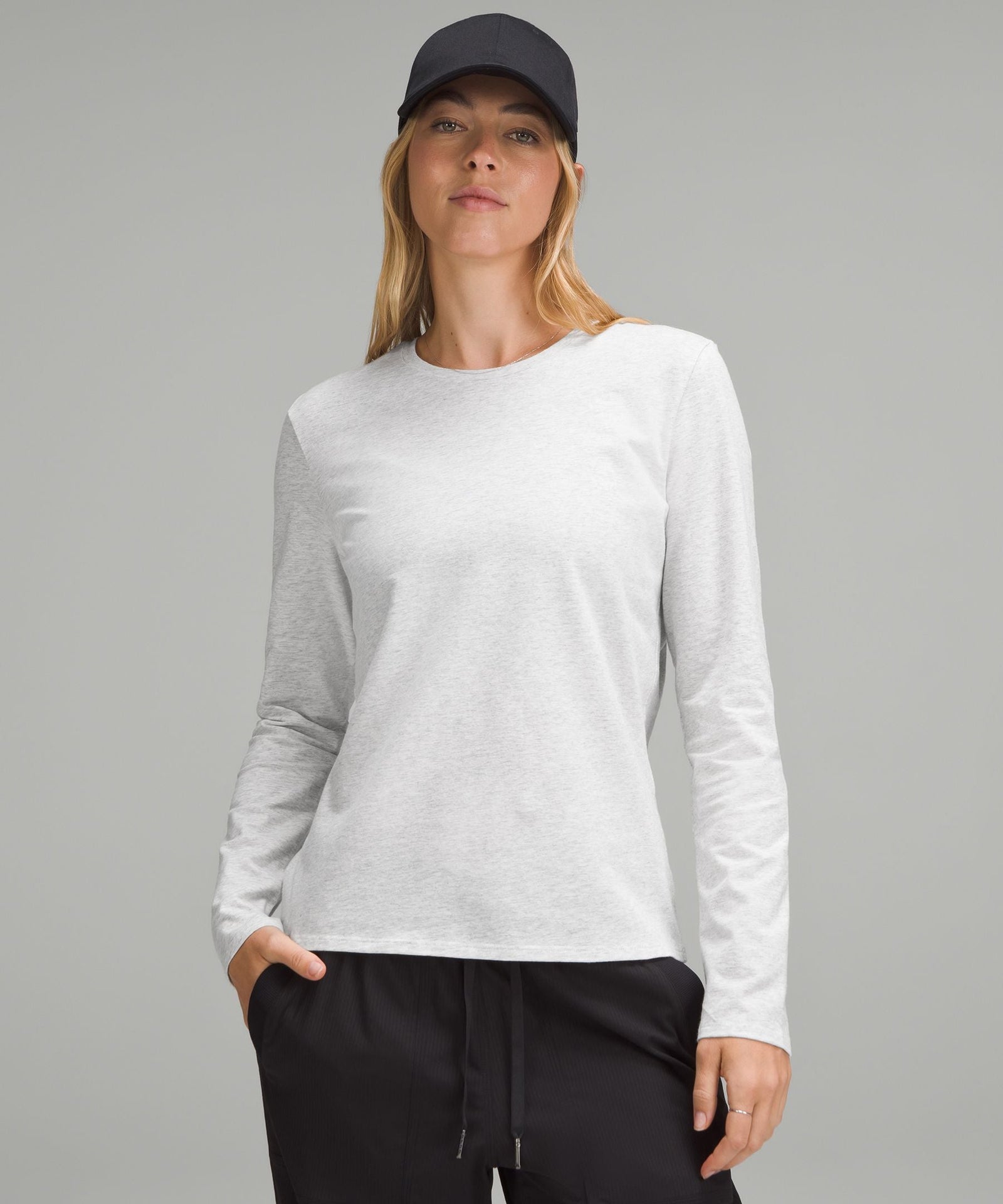 Lululemon Women's Organic Cotton Crewneck Long-Sleeve Shirt