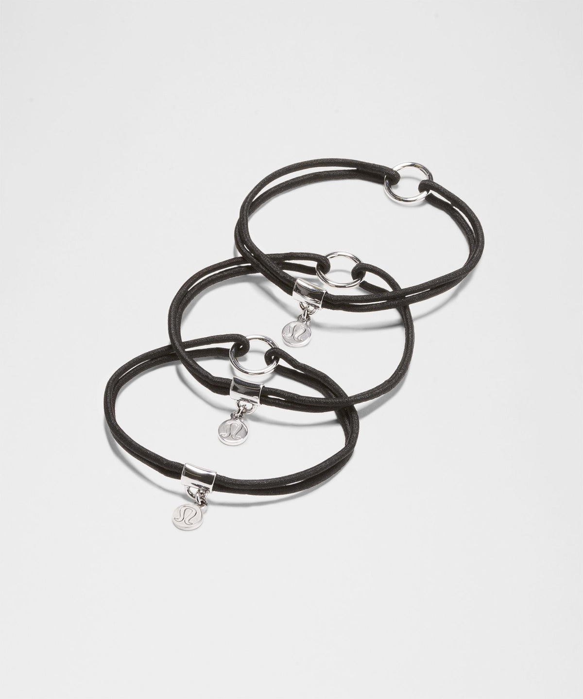 Lululemon Logo Charm Hair Ties *3 Pack