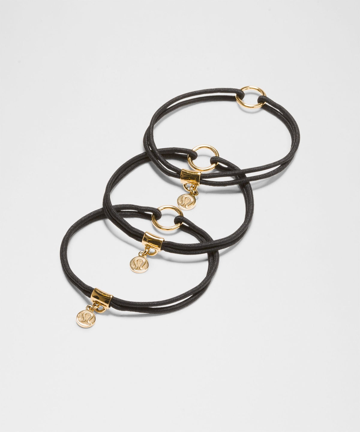 Lululemon Logo Charm Hair Ties *3 Pack