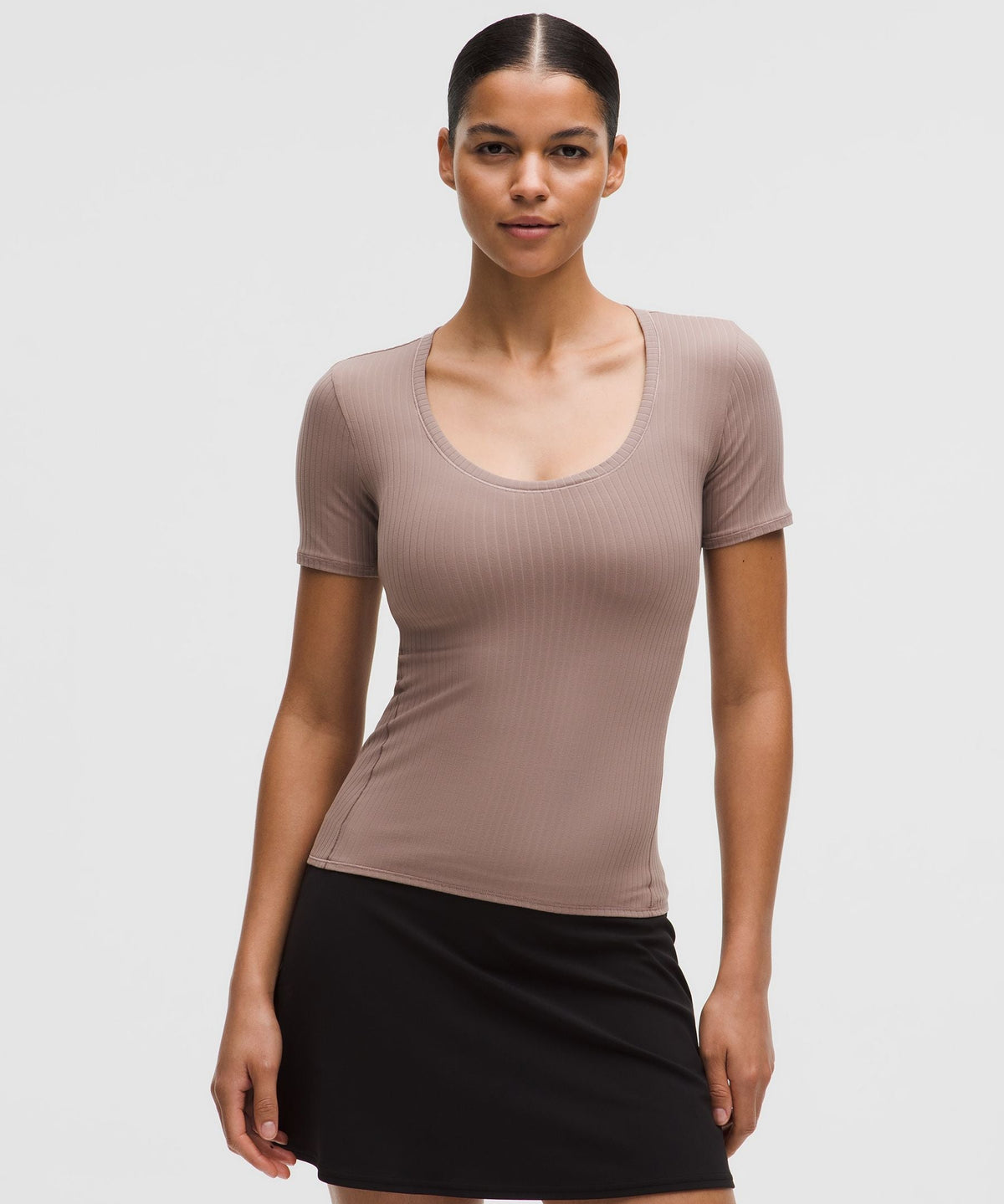 Lululemon Women's Wundermost Ultra-Soft Ribbed Nulu Scoop-Neck Shirt