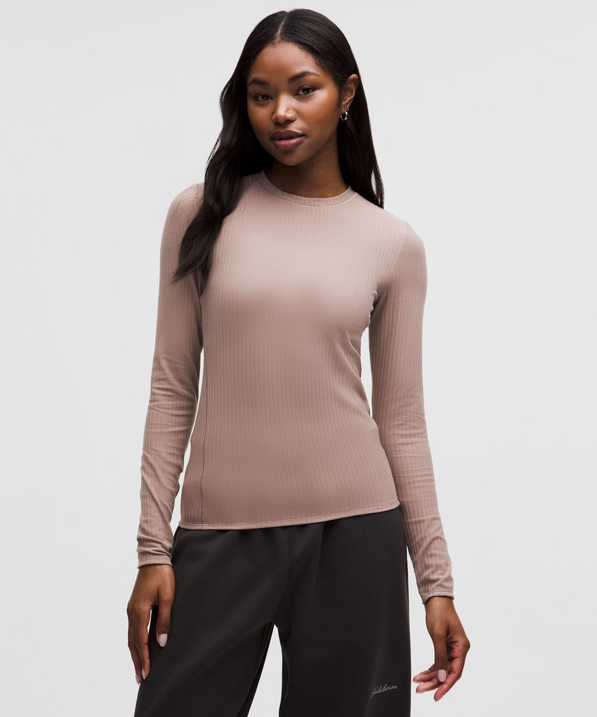 Lululemon Women's Wundermost Ultra-Soft Ribbed Nulu Crewneck Long-Sleeve Shirt