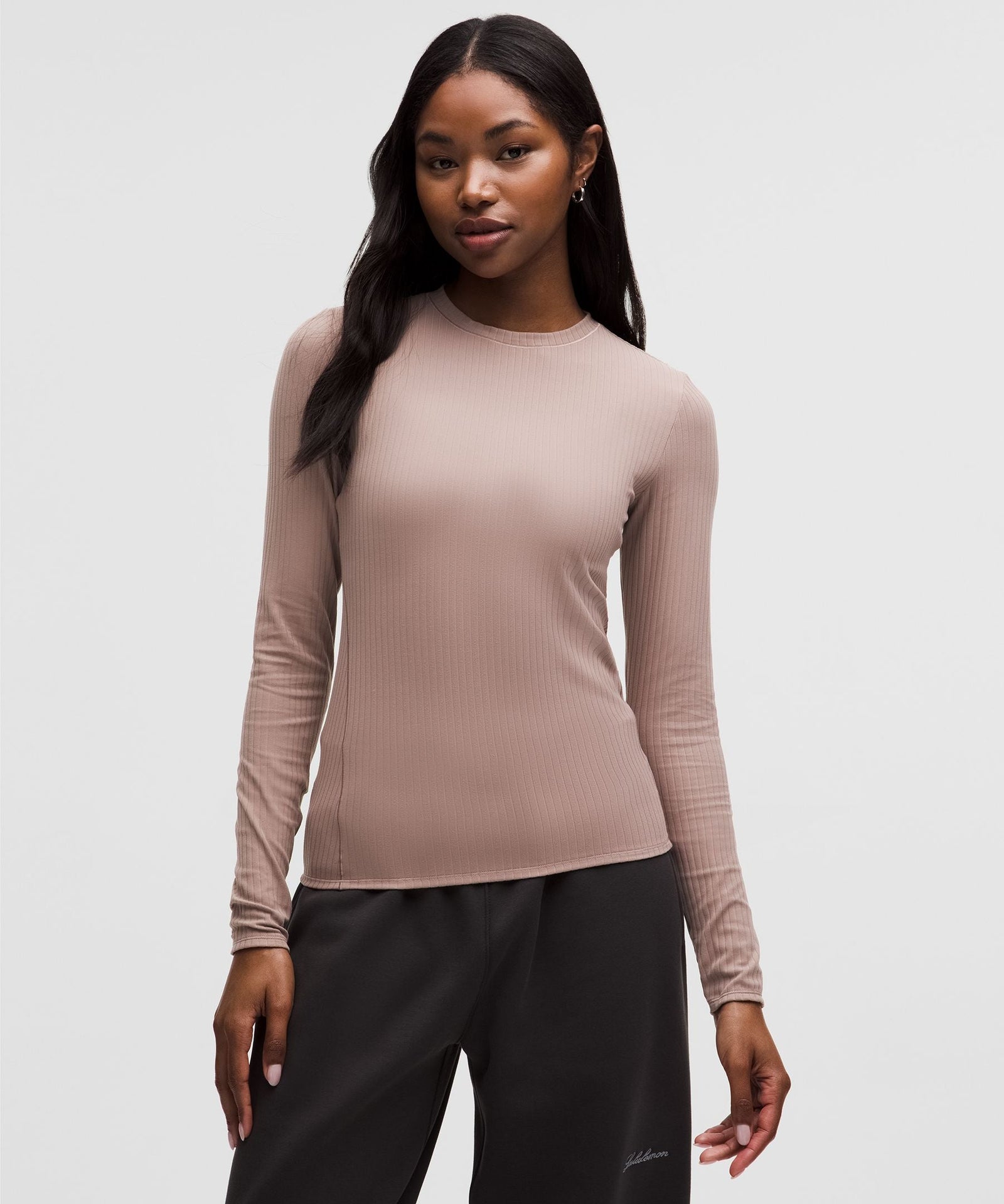 Lululemon Women's Wundermost Ultra-Soft Ribbed Nulu Crewneck Long-Sleeve Shirt