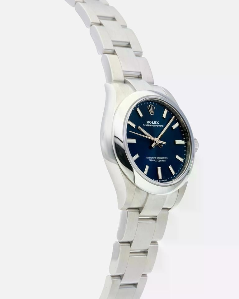 Rolex Oyster Perpetual 31mm Blue Dial Oyster Stainless Steel Women's Watch 277200-0003 Full Complete Set