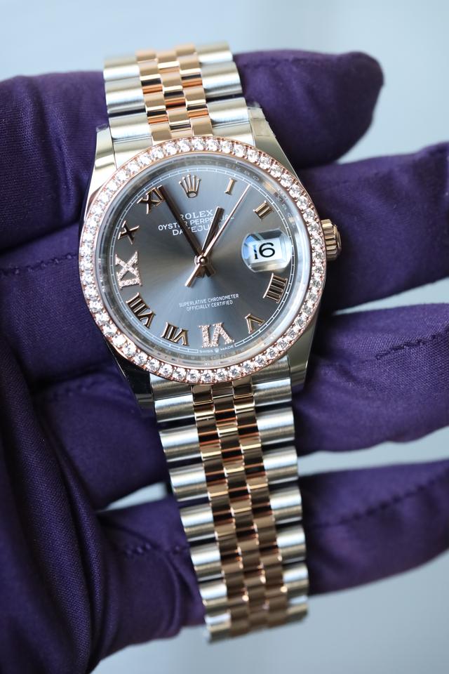 Rolex NEW Ladies Datejust 36 Diamond Bezel 6&9