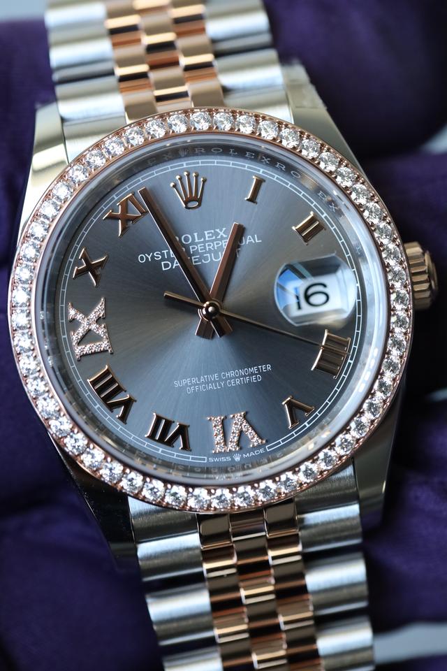 Rolex NEW Ladies Datejust 36 Diamond Bezel 6&9