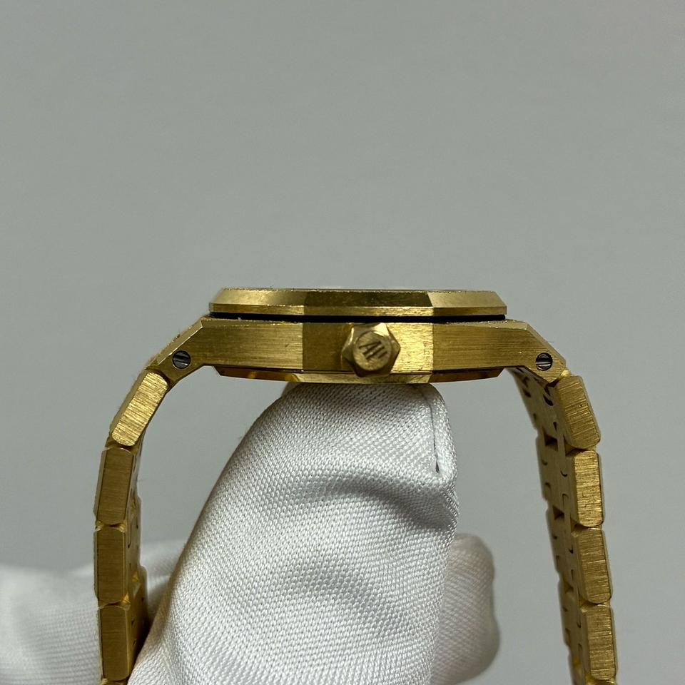 Audemars Piguet Royal Oak Mini Frosted Gold Quartz 18k Yellow Gold Frosted 23mm Ladies Watch