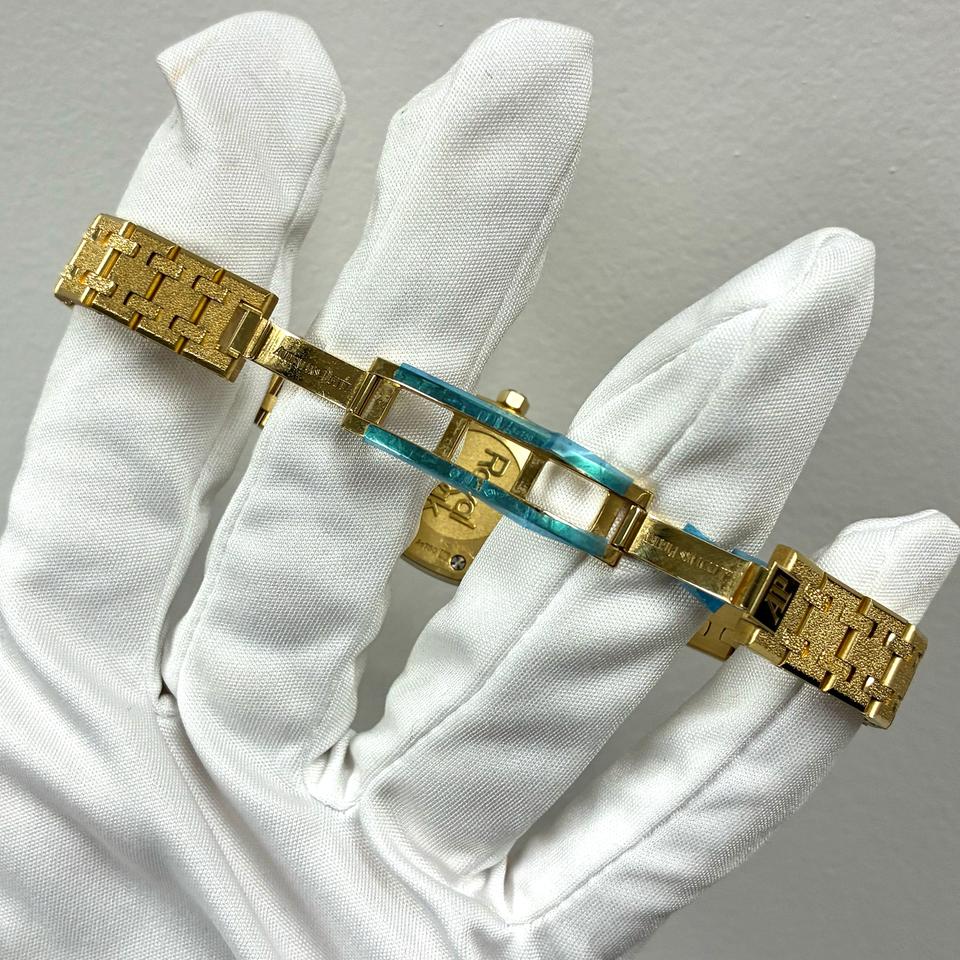 Audemars Piguet Royal Oak Mini Frosted Gold Quartz 18k Yellow Gold Frosted 23mm Ladies Watch