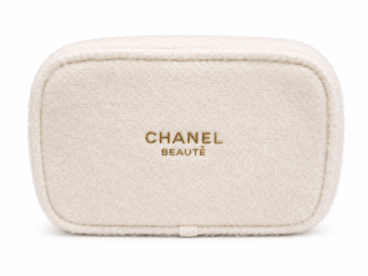 Chanel Beauty Cream Pouch Makeup Bag LIMITED EDITION