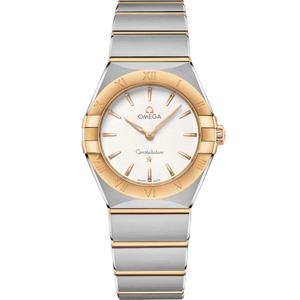 Omega Constellation Ladies Stainless steel yellow gold quartz women watch 131.20.28.60.02.002