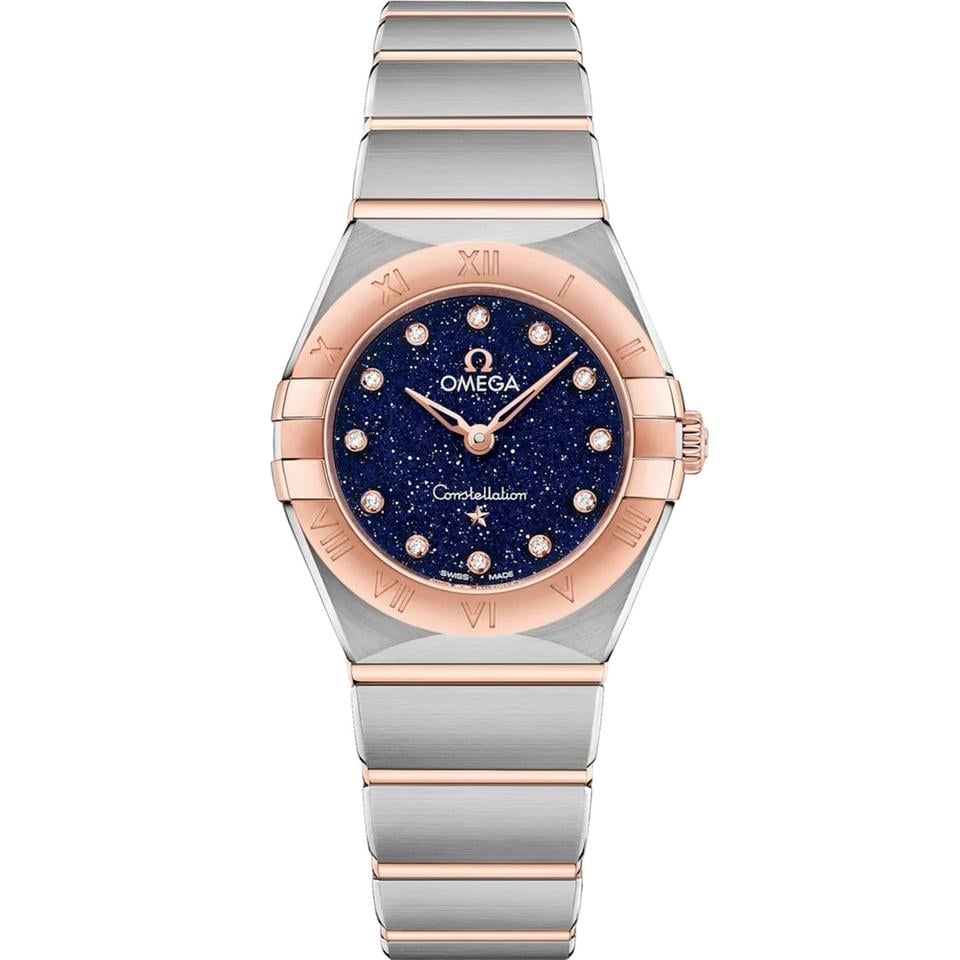 Omega Constellation Ladies Sedna gold on steel quartz women watch 131.20.25.60.53.002