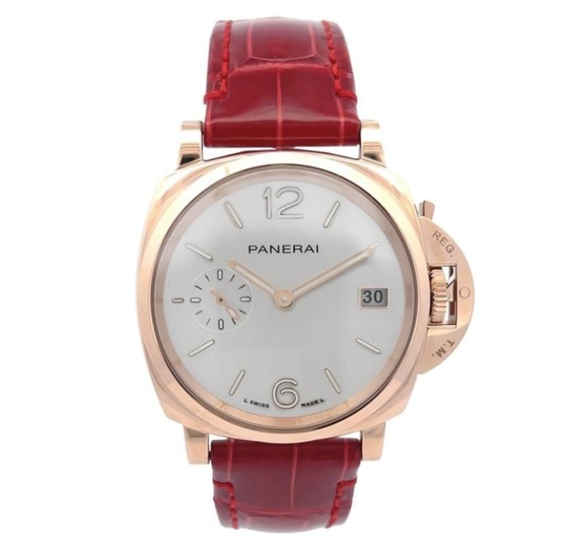 Panerai Piccolo 2026 PAM01280 Goldtech ladies women's Madreperla rose red pink pearl dial Full set